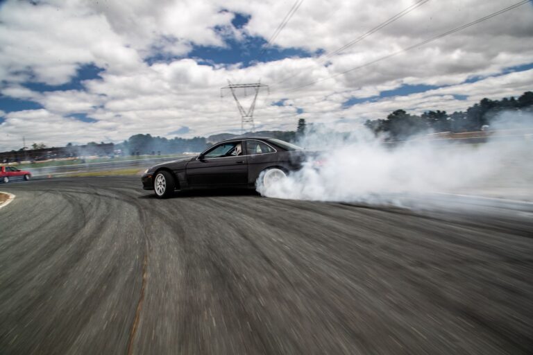 Black Track Soarer Drifting On track