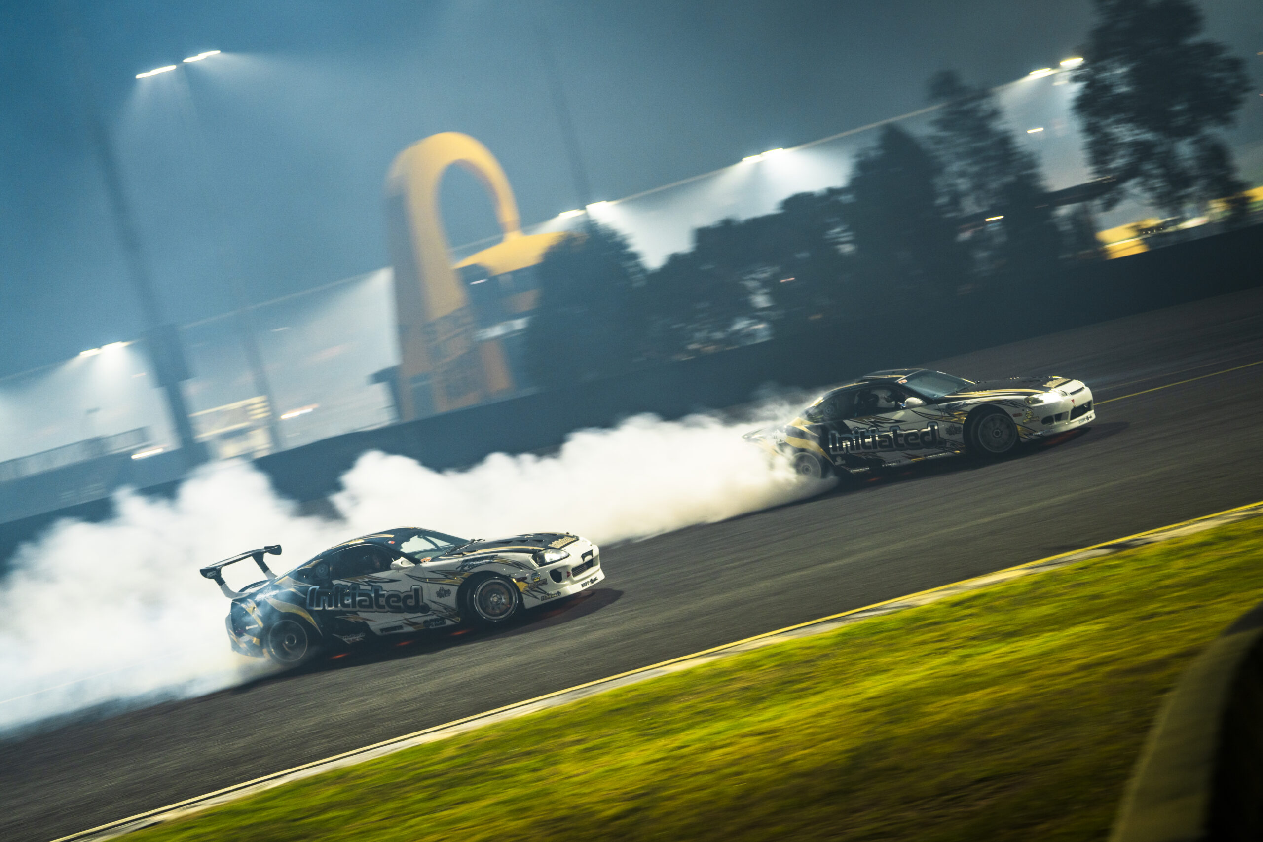 Peter and Lawrence On The Track